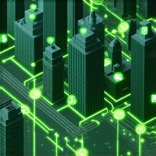 Digital city map showing healthy entity connections for local SEO.