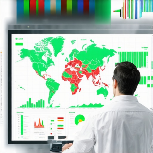 Professional dashboard showing local search ranking grid data for business maintenance.