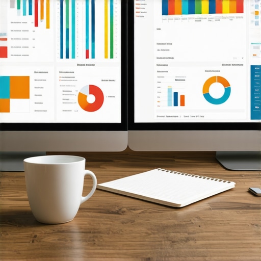A professional desk setup showing SEO tools and local ranking maps for business scaling.