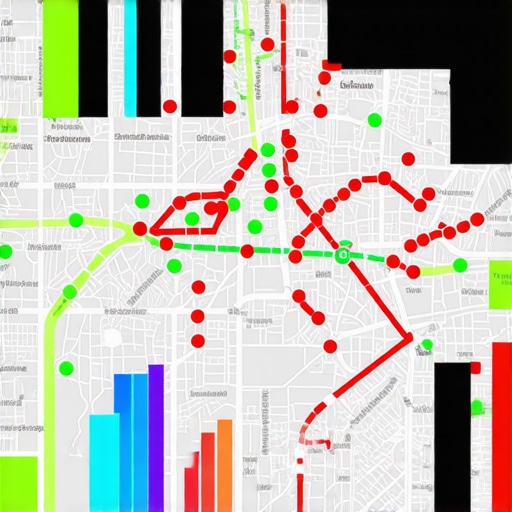 A visual representation of local SEO map pack rankings and monitoring software.