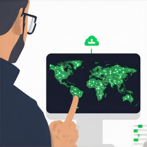 Professional managing a multi-cloud SEO authority stack using technical tools for local search ranking.