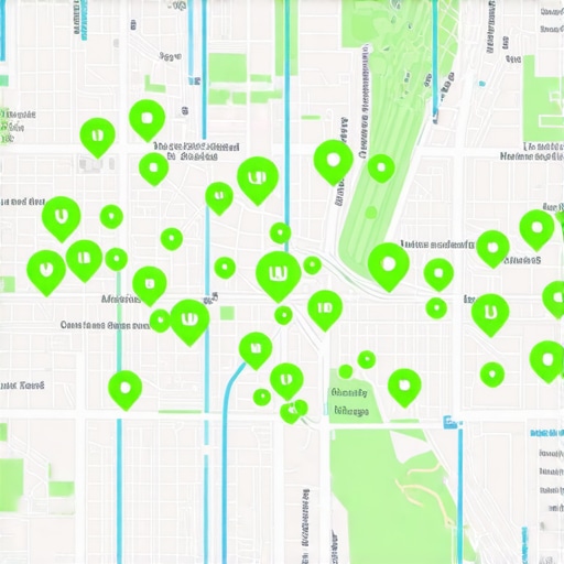 Map Pack Ranking Expansion and Authority Sync Local SEO map grid showing ranking growth through authority stacking