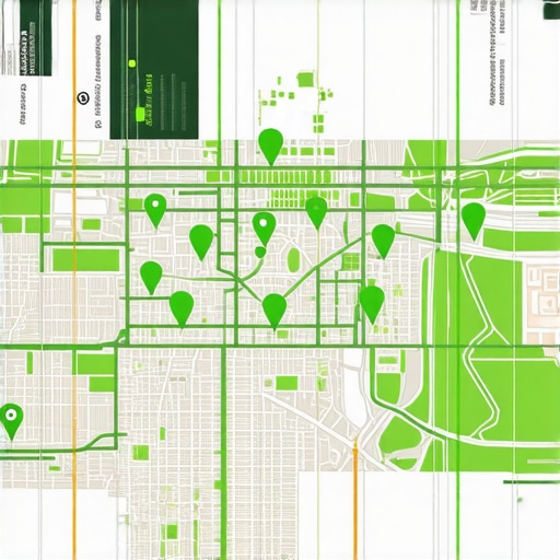 A high-tech digital interface displaying local map rankings and authority stack health metrics for a business.