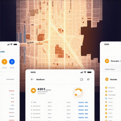 A dashboard showing local search rankings and entity health data for a small business.