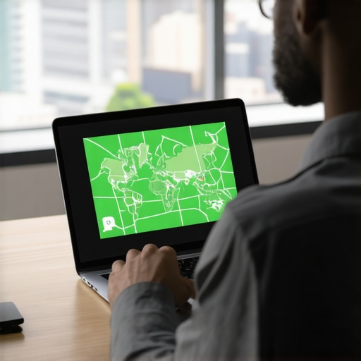 A map tracking tool showing successful local search rankings for a business.