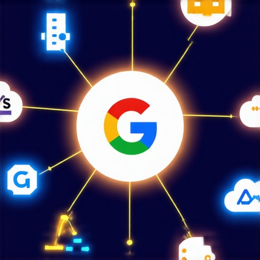 Visual representation of how cloud nodes connect to a local business profile for SEO authority.