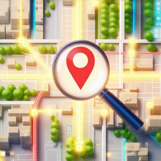 Visualizing local SEO authority nodes and map pin accuracy.