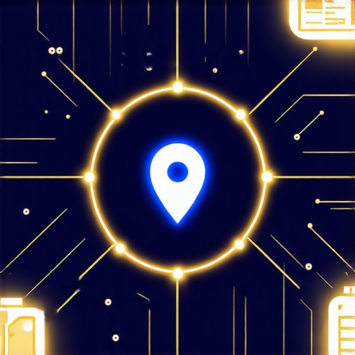 An infographic showing how website data, Google Business Profiles, and map pins sync together to create local search authority.