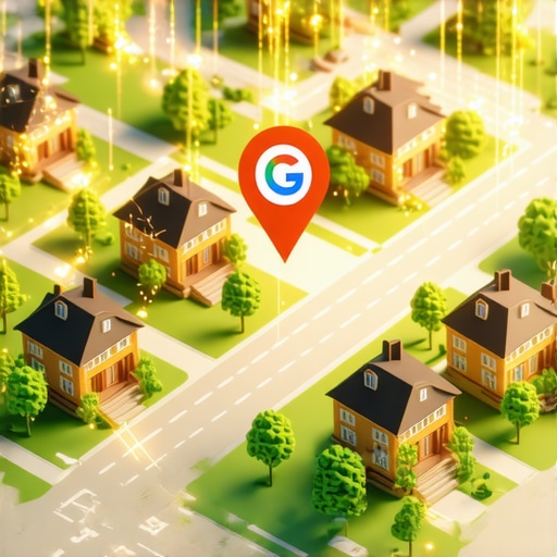 3D map showing how local links connect to a business profile pin.