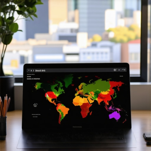 A local SEO proximity heat map showing ranking positions across a geographic area.