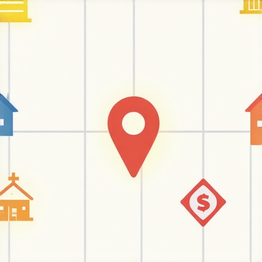 A diagram showing how local neighborhood links connect a business to the Google Map Pack.