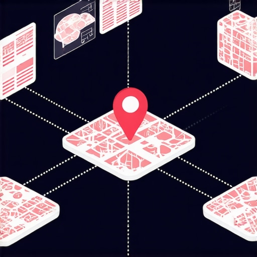 Diagram of authority stacking layers for local business map ranking