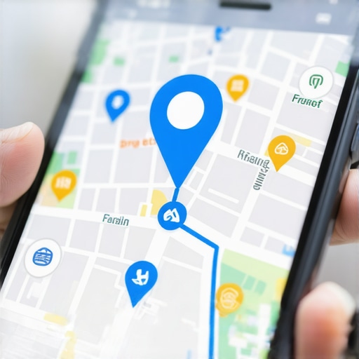 Digital map showing a perfectly synced local business pin with glowing data connections.