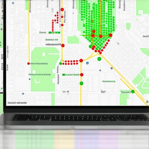 Visualizing Local Search Proximity Heat Map A heat map showing Google Maps ranking positions across a neighborhood to help visualize local SEO performance.