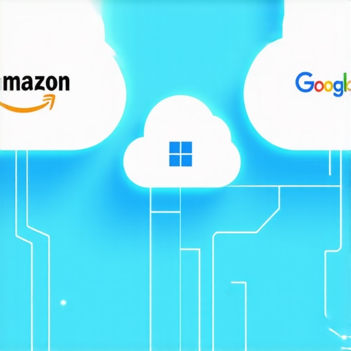 A 3D diagram of a business connecting to multiple cloud providers to boost local map rankings.