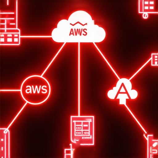 Diagram of a multi-cloud authority stack showing the connection between local physical business and digital cloud nodes.