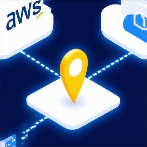 Diagram showing the connection between multiple cloud platforms and a local business map pin for SEO authority.