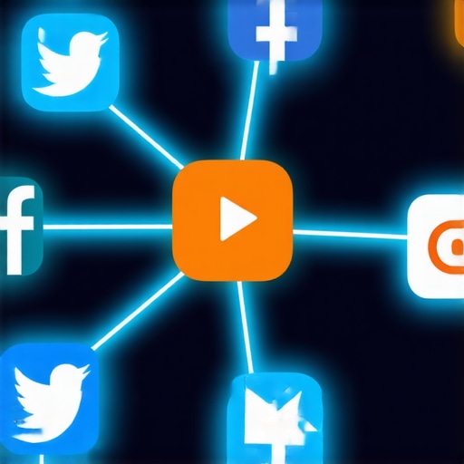 Diagram of a local SEO authority stack showing how social profiles and websites connect to local citations for indexing.