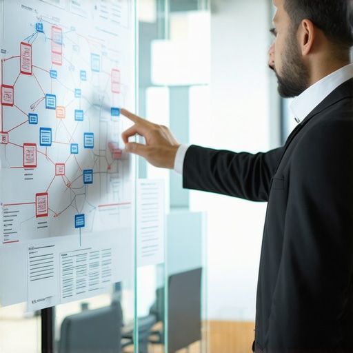 A flowchart showing how local SEO nodes connect to build business authority.