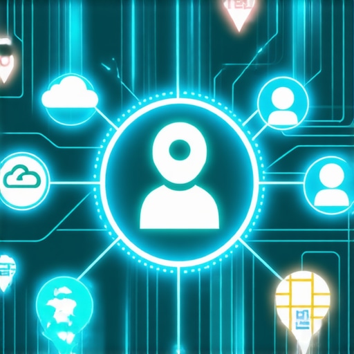 A conceptual diagram showing how cloud nodes and local links connect to a business entity for SEO.