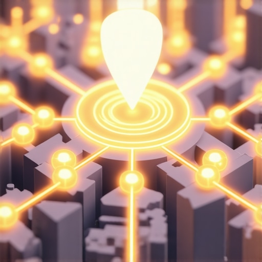 Visualizing the Multi-Node Local Authority Stack 3D map showing interconnected SEO nodes for local authority stacking and map ranking.